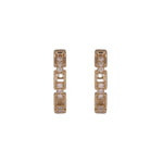 Load image into Gallery viewer, EHC57631. 14k Solid Gold Diamond Hoop Earrings