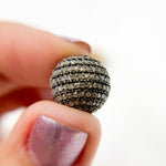 Load image into Gallery viewer, Diamond & Sterling Silver Round Bead