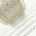 Load image into Gallery viewer, Silver Smooth Ova Link Chains