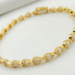 Load image into Gallery viewer, TJ0018. 14k Solid Gold Diamond Drop Bracelet