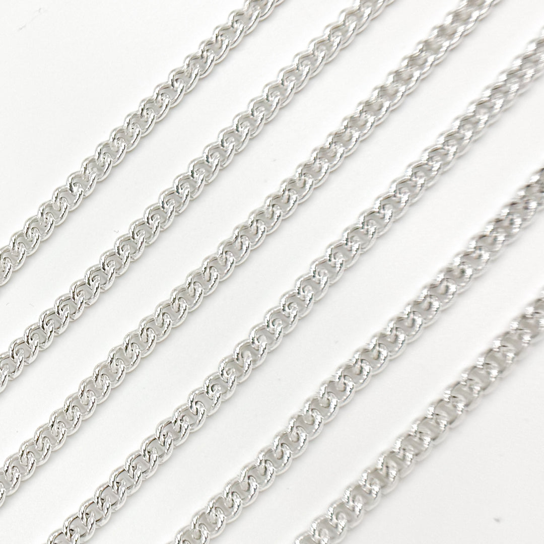 Silver Curb Chains