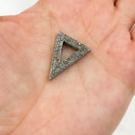 Load image into Gallery viewer, DC840. Diamond Sterling Silver Triangle Bead