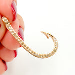 Load image into Gallery viewer, DC561. Diamond Sterling Silver "J" Hook Clasp
