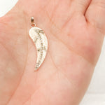 Load image into Gallery viewer, Diamond Sterling Silver Leaf Pendant