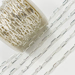 Load image into Gallery viewer, V11SS. Sterling Silver Flat Paperclip Chain