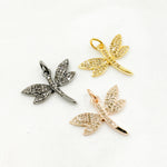 Load image into Gallery viewer, DC419. Diamond Sterling Silver Dragonfly Pendant