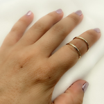 Load image into Gallery viewer, 14K Solid Gold Hammered Ring