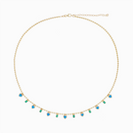 Load image into Gallery viewer, 14K Solid Gold Gemstone Necklace