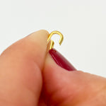Load image into Gallery viewer, Gold-Plated Matt Sterling Silver Oval Clasp