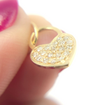 Load image into Gallery viewer, GDP447. 14K Solid Gold Diamond Heart Charm