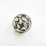 Load image into Gallery viewer, DC809. Diamond & Sterling Silver Round Bead