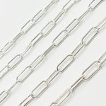 Load image into Gallery viewer, Silver Smooth Paperclip Chains