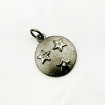 Load image into Gallery viewer, DC088. Diamond Sterling Silver Round Star Charm
