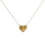 Load image into Gallery viewer, NFA71449. 14k Solid Gold Diamond Heart Charm Necklace