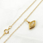 Load image into Gallery viewer, PFB32635. 14K Solid Gold Eye Diamond Necklace