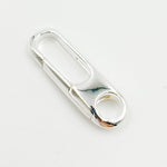 Load image into Gallery viewer, 20MM White Sterling Silver Oval Clasp