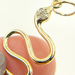 Load image into Gallery viewer, GDP157. 14K Gold Diamond Snake Charm