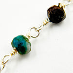 Load image into Gallery viewer, Buy Chrysocolla Sterling Silver Wire Chain