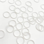 Load image into Gallery viewer, Buy 10MM 20.5 Gauge White Twisted Close Jump Ring