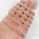 Load image into Gallery viewer, Silver Double Curb Chain