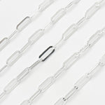 Load image into Gallery viewer, Shop Sterling Silver Flat Paperclip Chain