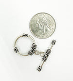 Load image into Gallery viewer, 925 Sterling Silver Toggle Lock 21mm Round. Toggle4SS
