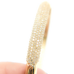 Load image into Gallery viewer, KG86. 14K Solid Gold Diamonds Bangle