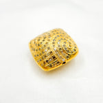 Load image into Gallery viewer, DC847. Diamond & Sterling Silver Square Bead