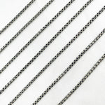 Load image into Gallery viewer, Oxidized Sterling Silver Chain