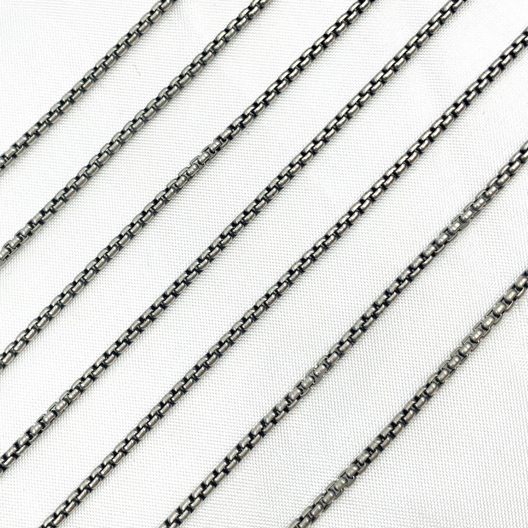 Oxidized Sterling Silver Chain