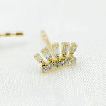 Load image into Gallery viewer, EFD54271. 14k Solid Gold Diamond Stud Earrings