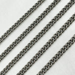 Load image into Gallery viewer, Y2OX. Oxidized Sterling Silver Curb Chain