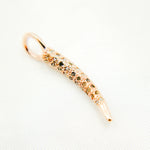 Load image into Gallery viewer, DC350. Diamond Sterling Silver Horn Pendant