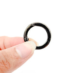 Load image into Gallery viewer, 505BR. 23mm Black Rhodium Silver Round Clasp