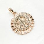 Load image into Gallery viewer, Diamond Sterling Silver Round Peace Pendant