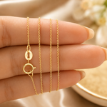 Load image into Gallery viewer, 021R04TFT5. 14K Solid Gold Cable Chain