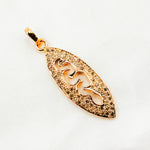 Load image into Gallery viewer, DP073. Diamond Sterling Silver Marquise Shape Snake Pendant