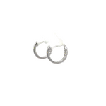 Load image into Gallery viewer, EHD57037W. 14k Solid Gold Baguette Hoops