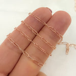 Load image into Gallery viewer, Rose Gold Smooth Paperclip Chains