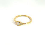 Load image into Gallery viewer, 14k Solid Gold Rectangle Ring.