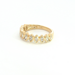 Load image into Gallery viewer, 14k Solid Gold Diamond Leaves Ring.