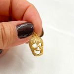 Load image into Gallery viewer, DP011. Diamond Sterling Silver Skull Charm
