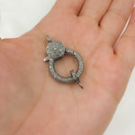 Load image into Gallery viewer, Sterling Silver Pear Shape Trigger Clasp