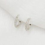 Load image into Gallery viewer, Buy 14K Solid Gold Diamond Huggies
