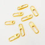 Load image into Gallery viewer, 1355GPM. 20MM Gold Plated Matt Sterling Silver Oval Clasp