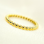 Load image into Gallery viewer, 14K Solid Yellow Gold Bead Ring