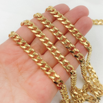 Load image into Gallery viewer, X32GP. Gold Plated 925 Sterling Silver Matte Curb Chain