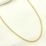 Load image into Gallery viewer, 14K Solid Yellow Gold Diamond Cut Marina Style Link Chain