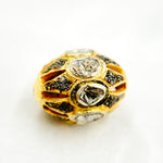 Load image into Gallery viewer, DC848. Diamond & Sterling Silver Oval Bead