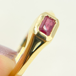 Load image into Gallery viewer, 14K Solid Gold Ruby Ring.